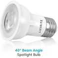 thumbnail image 5 of Luxrite PAR16 LED Dimmable Spot Light Bulb, 5.5W (50W Equivalent) 2700K Warm White, 450 Lumens, E26, 4 Pack, 5 of 6