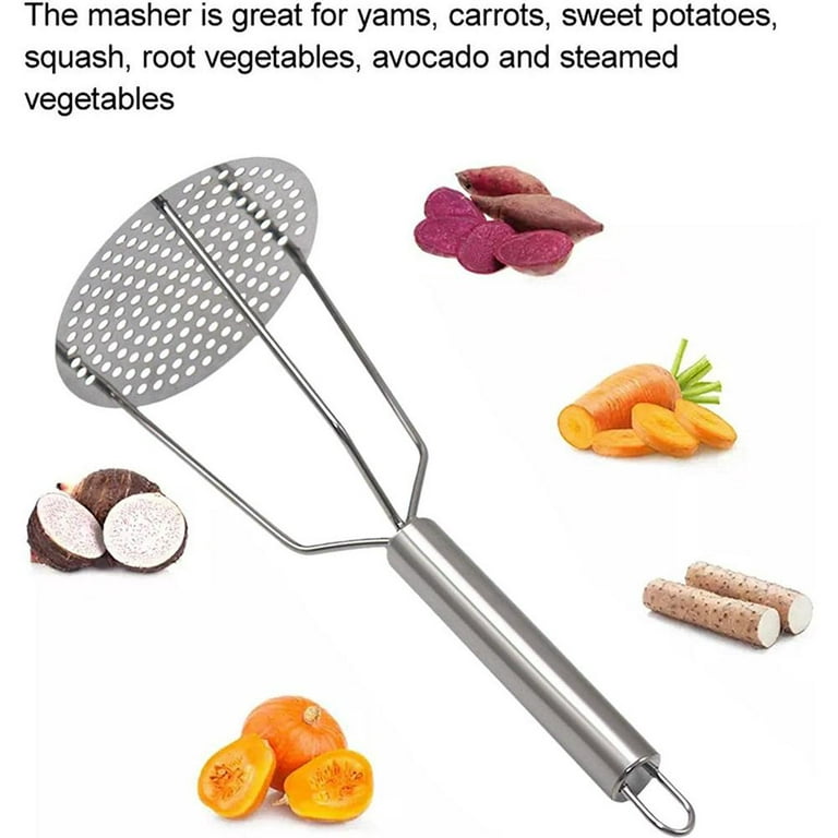 LHS Manual Potato Masher and Ricer, Stainless Steel Potatoes Chopper,  Kitchen Tools