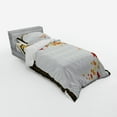 thumbnail image 3 of Ambesonne Fall Bedding Set 4 Pcs, Flying Maple Leaf Seasons, Queen, Brown Orange, 3 of 3