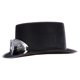 thumbnail image 3 of Gorro Steamgoggles, cilíndrico, gafas de soldador extraíbles, steampunk nuevo, inventor, disfraz, carnaval, Halloween, fiesta temática,Negro,Talla única, 3 of 5