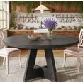 thumbnail image 5 of 47" Round Dining Table for 4, Wooden Farmhouse Kitchen Table, Sturdy Dinner Table for Family Meals & Gatherings, 5 of 6