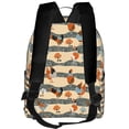 thumbnail image 3 of Lsque Funny Chicken Pattern Backpack – School Travel Canvas Daypack with Ergonomic Padded Straps, Multiple Compartments & Leather Handle, 3 of 5