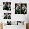 thumbnail image 4 of Designart "Purple Retro Hydrangea Blossoming I" Floral Wall Art Set Of 2 - Traditional Purple Gallery Wall Set For Home Decor, 4 of 6