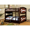 Furniture of America Football Twin over Twin Bunk Bed with Storage Drawers