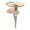 Beige, variant on WEIOUKC Glass and Bottle Stakes Portable Outdoor Folding Table with Detachable Wooden Round Rack Ground Insert Design Small Picnic Table Suitable for Gardens Lawns Picnics