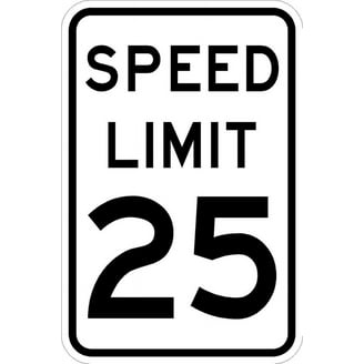 Speed Limit 90 Sign - Walmart.com