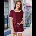 thumbnail image 3 of Traje de Corta con Bloques de Color Rojo Vino Talla S, 3 of 7