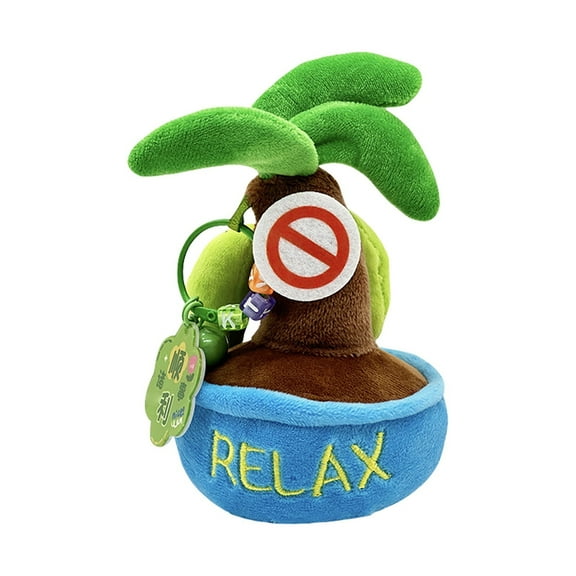 ZMKIAG Funny Banana Potted Plush Toy, Cute Green Banana Stress Relief Anti-Anxiety Plush Pillow, Soft & Comfortable Plushie Doll for Home Dormitory Office Decoration Gift