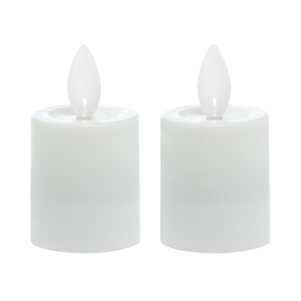 Sterno Home iFlicker Flameless LED Wax Votive Candles, 1.5" x 1.75", 2