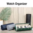 thumbnail image 2 of 4 Slots Leather Watch Roll Box Portable Travel Watch Case Watch Collector Watch, 2 of 8