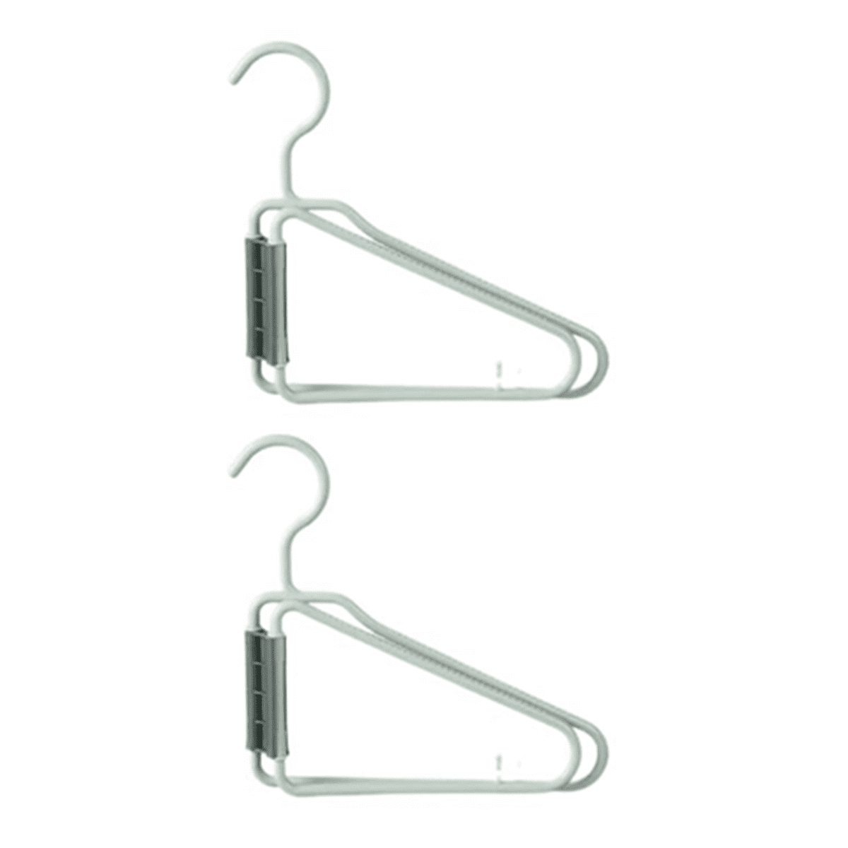 16Pcs Foldable Hangers, Plastic Portable Folding Clothes Hanger, Travel Hangers (Green)