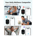 thumbnail image 3 of ACHOICE 1.85" Smart Watch for Women Men, Fits for Android and iPhone, Fitness Tracker, Smartwatch with Alexa Built-in, 100+ Sport Modes, Bluetooth Calls/Answer, IP68 Waterproof, for Gift Green, 3 of 9