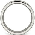 thumbnail image 2 of Stainless Steel Brushed With Cz 10mm Flat Band (Size 10) Made In China sr379-10, 2 of 5