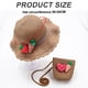 thumbnail image 2 of Conjunto de sombrero de paja y bolso de paja con protección solar para niños con circunferencia de la cabeza de 50-54 cm, linda decoración de fresa, sombrero para el sol de veranoCaqui, 2 of 5