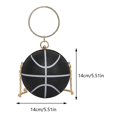 thumbnail image 2 of Bolso bandolera sencillo para mujer noche baloncesto con diamantes imitación correa cadena gran capacidad creativo, 2 of 9