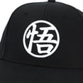 thumbnail image 4 of Dragon Ball Z Anime Embroidered Symbol Black Snapback Hat For Men, 4 of 6