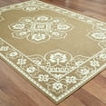thumbnail image 3 of Oriental Weavers Marina Area Rug 7764J Tan Scrolls Bulbs 5' 3" x 7' 6" Rectangle, 3 of 6