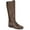 Dark Brown, variant on Baretraps Womens Mckayla Faux Leather Tall Knee-High Boots