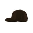 thumbnail image 3 of Top Headwear Plain Flat Bill Fitted Hat, Brown 7, 3 of 4