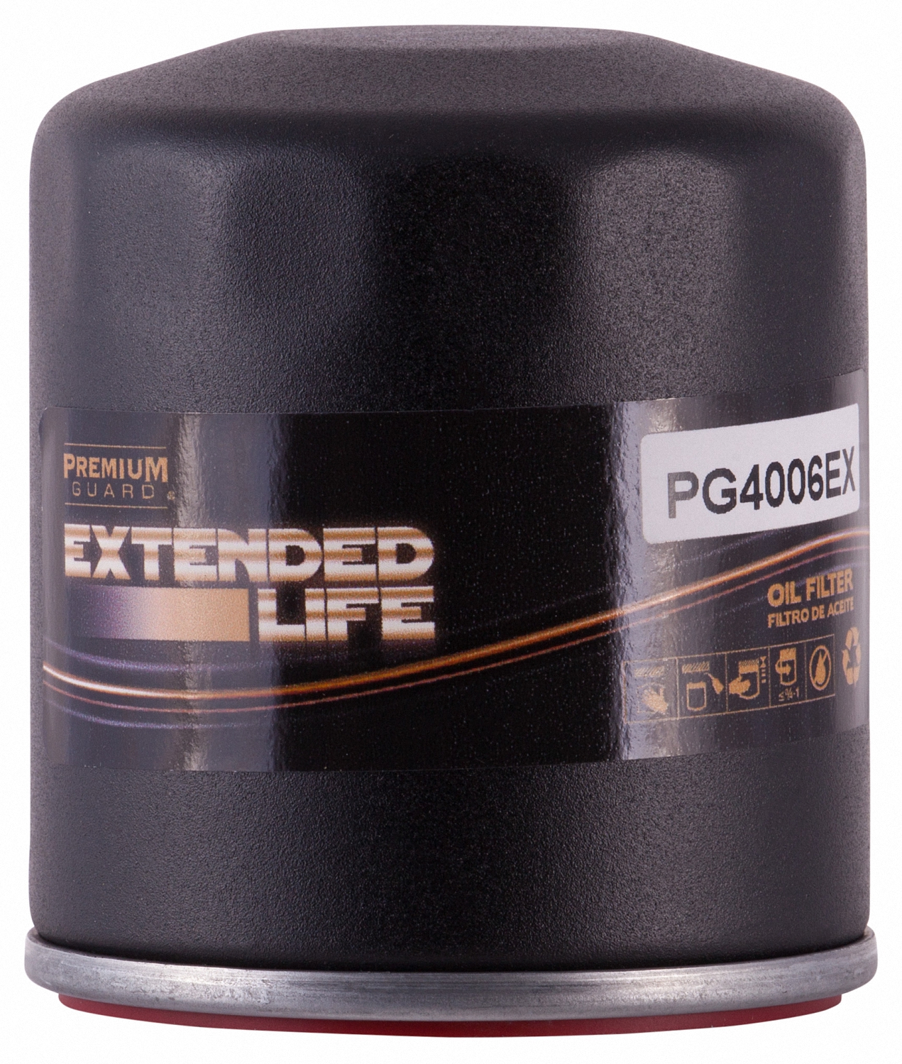PG4006EX Extended Life Oil Filter up to 10,000 Miles | Fits 2012-1975 Chevrolet, GMC, Hummer, Cadillac, Pontiac, Oldsmobile, Buick, Isuzu, Workhorse Custom Chassis, Avanti (Pack of 6) - image 2 of 6