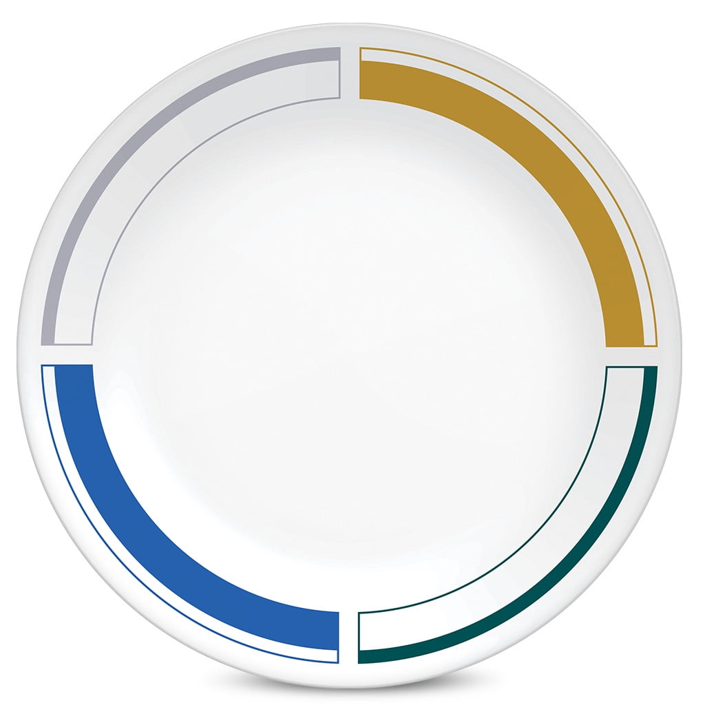 (2 pack) Corelle Color Block 8.5" Salad Plate