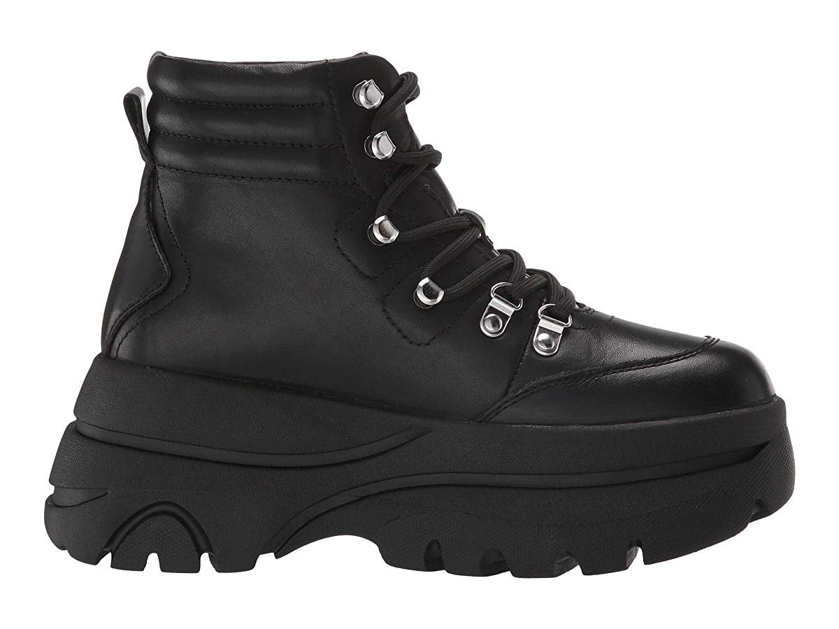 Steve Madden Husky Boot Black Leather 