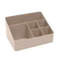 thumbnail image 1 of Organizador de brochas de maquillaje Dinheiro, vitrina de cosméticos con 6 compartimentos, caja de almacenamiento de escritorio, soporte de encimera para productos de belleza, lápiz labial, joyas,, 1 of 5
