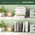 thumbnail image 4 of Furinno Hermite Home Office Supplies Desktop Bookshelf Storage Organizer, Espresso, 4 of 8