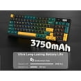 thumbnail image 3 of RK ROYAL KLUDGE RK96 RGB Limited Ed, 90% 96 Keys Wireless Triple Mode BT5.0/2.4G/USB-C Hot Swappable Mechanical Keyboard w/Wrist Rest, Soft, 3 of 8