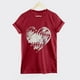 thumbnail image 5 of Camiseta de mujer Camisetas divertidas y lindas de manga corta Camiseta de otoño Hearth Love Camiseta de regalo Tops Blusa Regalo para parejas Pompotops hkajfhjk458014, 5 of 6