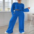 thumbnail image 2 of Ensemble Deux Pièces pour Femmes - Pantalons à Cordon en Tricot Côtelé, 2 of 3