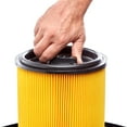 thumbnail image 4 of HART Standard Cartridge Filter, VCFS 3701, 1-Pack, Fits 5 to 16 Gallon Wet/Dry Vacuum Cleaners, 4 of 8