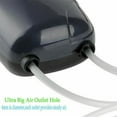 thumbnail image 3 of SHCKE Aquarium Air Pump Adjustable Dual Outlets Quiet Fish Tank Bubbler Aquarium Aerator with Air Stones for 20-160 Gallon Tank, 3 of 6