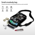 thumbnail image 7 of HELLHERO Dragonfly and Floral Pattern Polyester Crossbody Sling Bags Adjustable Strap with Casual Use with Zipper Closed Daily Commute or Casual Outings, 7 of 7