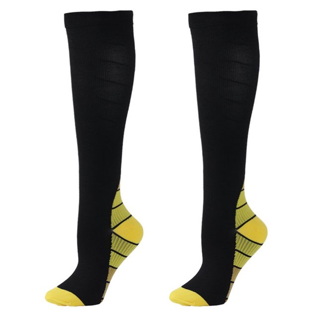 CSChome Bas de Compression 1 Paire Bas de Compression Sport Haute Élasticité - Antidérapant Antichoc Respirant Doux Unisexe Course Voyage