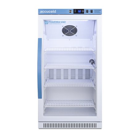 Pharma-Vac Performance Series ADA compliant all-refrigerator with glass door