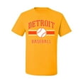 thumbnail image 2 of Wild Bobby City of Detroit Baseball Fantasy Fan Sports Men's T-Shirt, Gold, Medium, 2 of 6