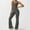 Gray, variant on ZZwxWA Sleeveless Jumpsuit for Women Square Neck Wide Leg Full Length Romper Playsuit Yoga Bell Bottoms Jumpsuit Solid Color Womens Overalls