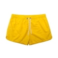 thumbnail image 4 of ibiyuan Sweat Shorts Mens Chinos Short Dress Shorts Men's Shorts Stretch Elastic Waist Drawstring Mens Running Shorts Casual Wide Leg Mens Boxer Shorts Summer Beach Shorts with Pockets, 4 of 5