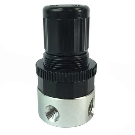 - Interstate Pneumatics W1130 1/4” Small Metal Air Regulator