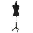 thumbnail image 1 of Ladies Bust Display Black Female Mannequin Female Dress Form, 1 of 5