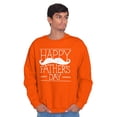 thumbnail image 3 of Happy Father's Day Dad Mustache Men's Crewneck Sweatshirt Brisco Brands M, 3 of 6