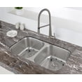 thumbnail image 2 of Ruvati 29-inch Undermount 50/50 Double Bowl 16 Gauge Stainless Steel Kitchen Sink - RVM4301, 2 of 10