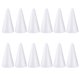 thumbnail image 1 of 30pcs Materiales de espuma de forma blanca de cono para niños Artesanía de Navidad Modelando juguetes de poliestireno hechos a mano 150 mm, 1 of 7