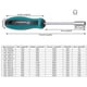 thumbnail image 2 of Metal Socket Driver Wrench Screwdriver Hex Nut for Key Nutdriver Hand Tool 4.5mm, 2 of 4