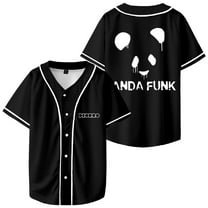 Deorro Panda Funk Jersey EDC Festival 2024 Baseball Shirt Hip Hop Short Sleeve V-neck