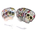 thumbnail image 3 of 12 máscaras del Día de los Muertos con banda elástica, atractivas máscaras de Halloween para fiestas de Halloween y fiestas de terror., 3 of 14