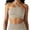 Khaki-18, variant on Mittory Women's One Shoulder Ribbed Knit Seamless Backless Sleeveless Going Out Trendy Tank Tops Summer Yoga Crop Tops