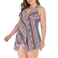 thumbnail image 4 of LSLJS Maillot de Bain de Plage Décontracté Rétro à Imprimé pour Femme Grande Taille Bikini, 4 of 9