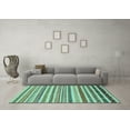 thumbnail image 3 of Ahgly Company Indoor Rectangle Abstract Light Blue Modern Area Rugs, 7' x 9', 3 of 4